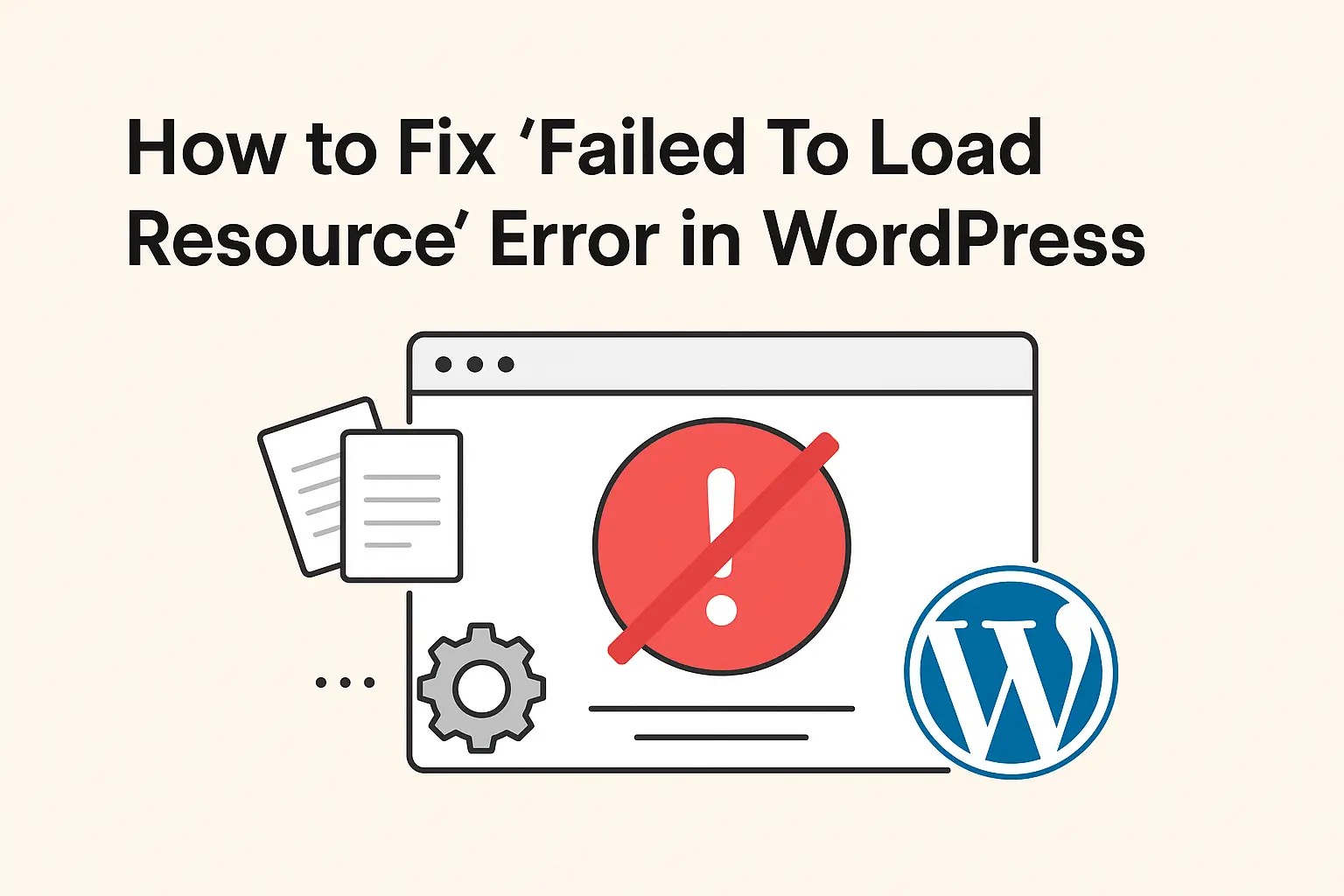 6 روش رفع خطای “Failed to Load Resource” در وردپرس