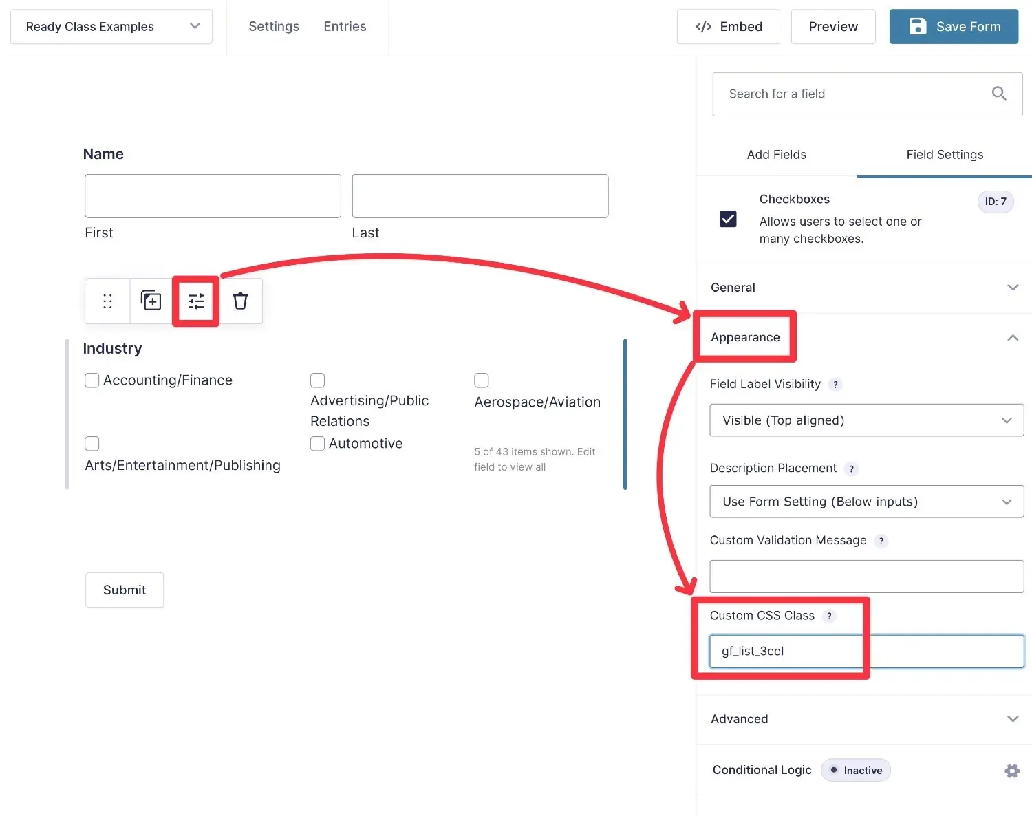 کلاسهای آماده در Gravity Forms (گراویتی فرم) Gravity Forms