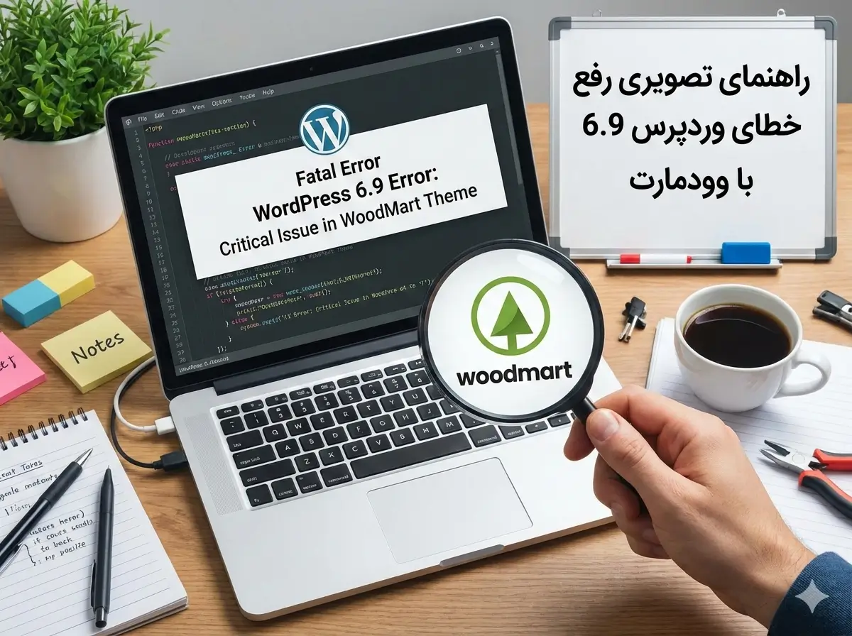 رفع خطای وردپرس 6.9 با وودمارت