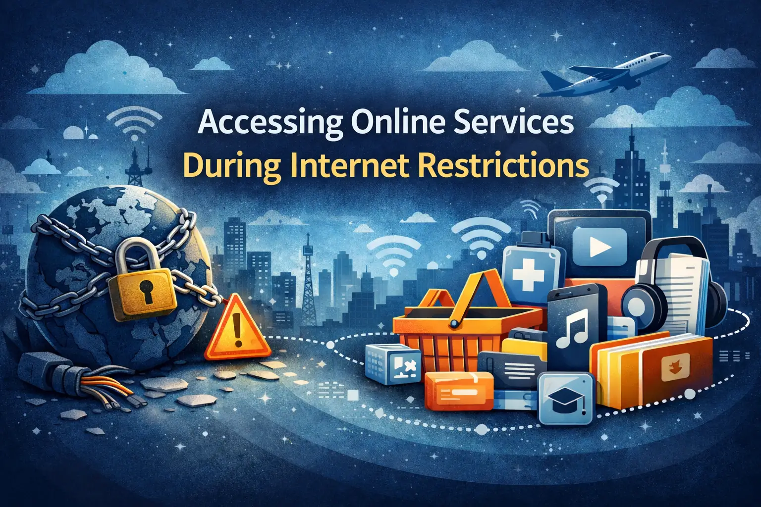 دسترسی به خدمات آنلاین در شرایط اختلال اینترنت